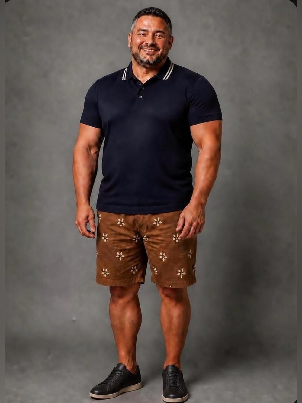 40weft Brown Floral Casual Shorts